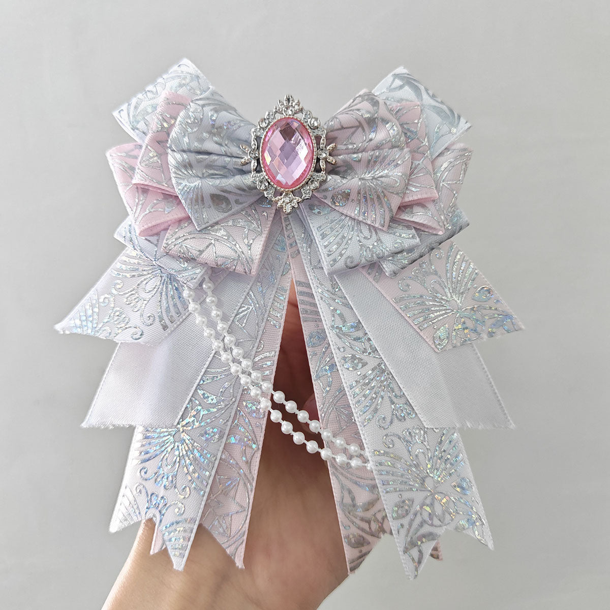 Original Handmade DIY Cheer Rod with Bow, Anime Accessory  Holographic Package Decoration, Kura Rod