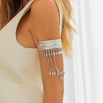 Western cowboy style metal tassel arm chain arm chain Dunhuang chain retro cross-border arm bracelet jewelry