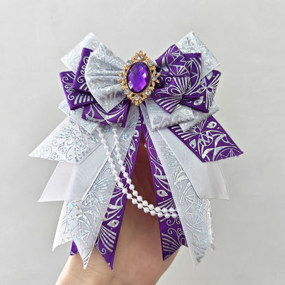 Original Handmade DIY Cheer Rod with Bow, Anime Accessory  Holographic Package Decoration, Kura Rod