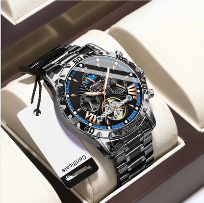 Swiss Brand Waterproof Automatic Mechanical Watch for Men