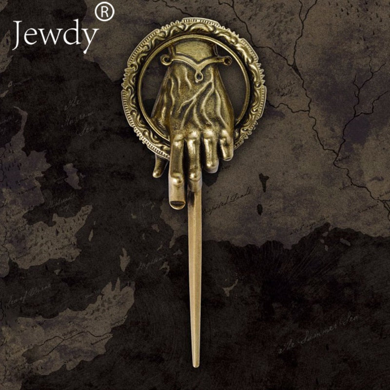 Game of Thrones Song of Ice and Fire Brooch Hand of the King Lapel Inspired Authentic Prop Pin Badge Brooches Movie Jewelry
