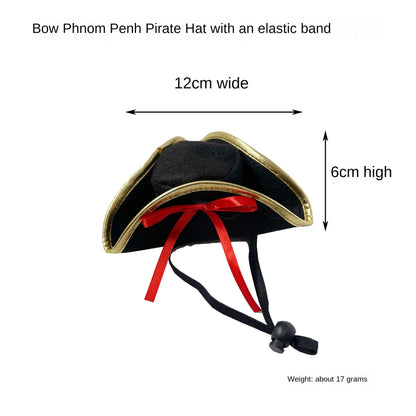 Halloween Headband Hair Accessory for Festival Party Performance Costume Pirate Hat Headwear Pet Headband